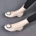 Ballerines à talons bas détail boucle - Femme