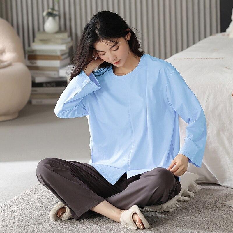 Pyjama femme ample en coton