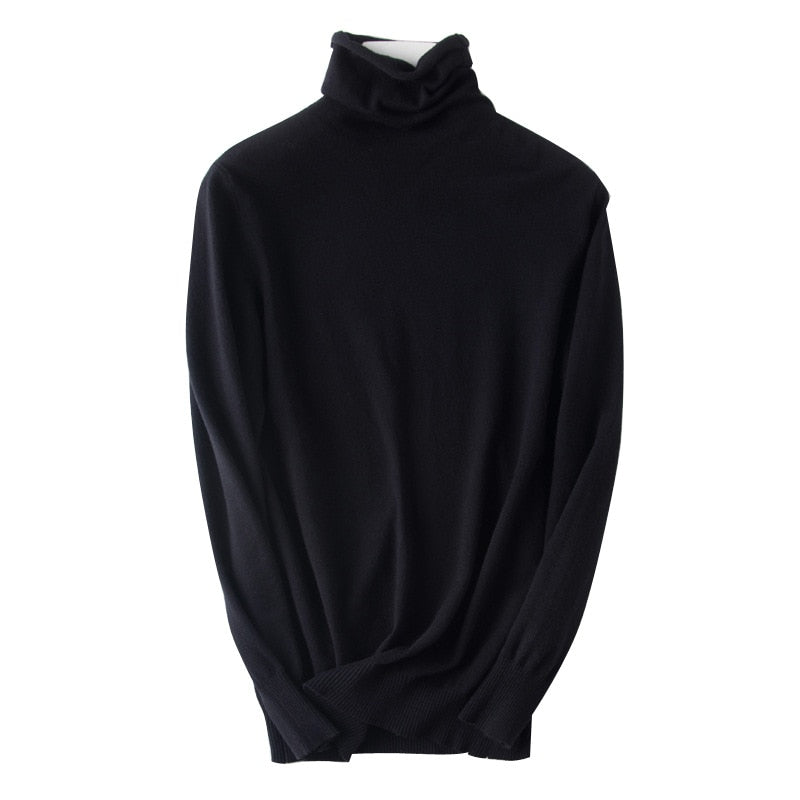 Cuello alto fino y atemporal