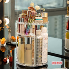 Organisateur de maquillage rotatif