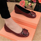 Ballerines à talons bas détail boucle - Femme