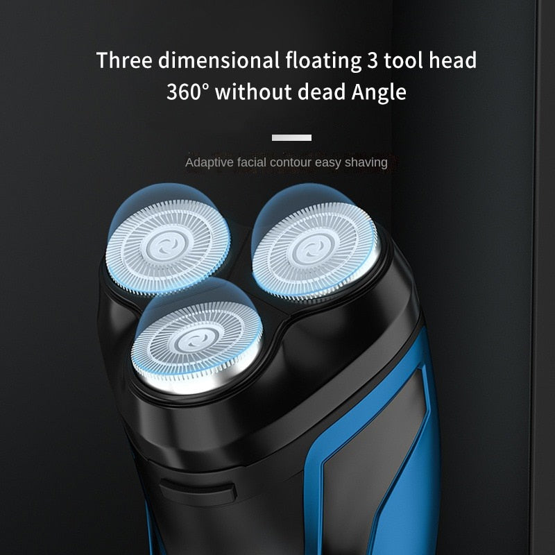 Rasoir électrique Rechargeable 3 têtes 360°