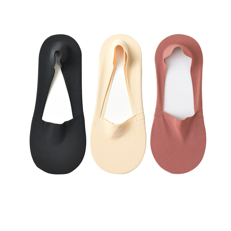 3x Calcetines antideslizantes de seda helada