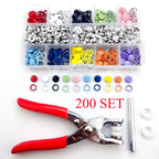 Pince à bouton pression - Set de 200 pièces