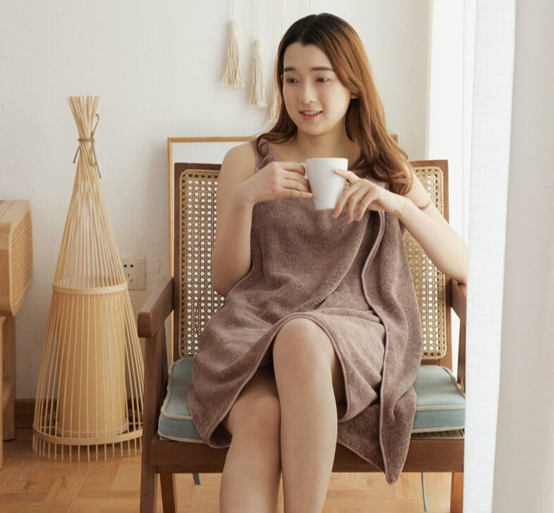 Serviette de bain Bambou - Effet robe