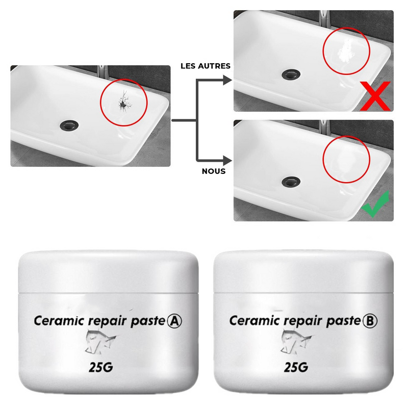 Pâte de Réparation de Céramique