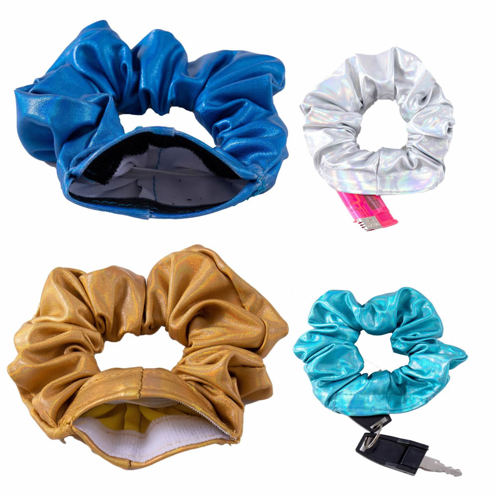 SECRET SCRUNCHIE - Chouchou avec poche secrète + 1 NOIR OFFERT