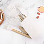 Ensemble complet d'ustensiles de cuisine en silicone