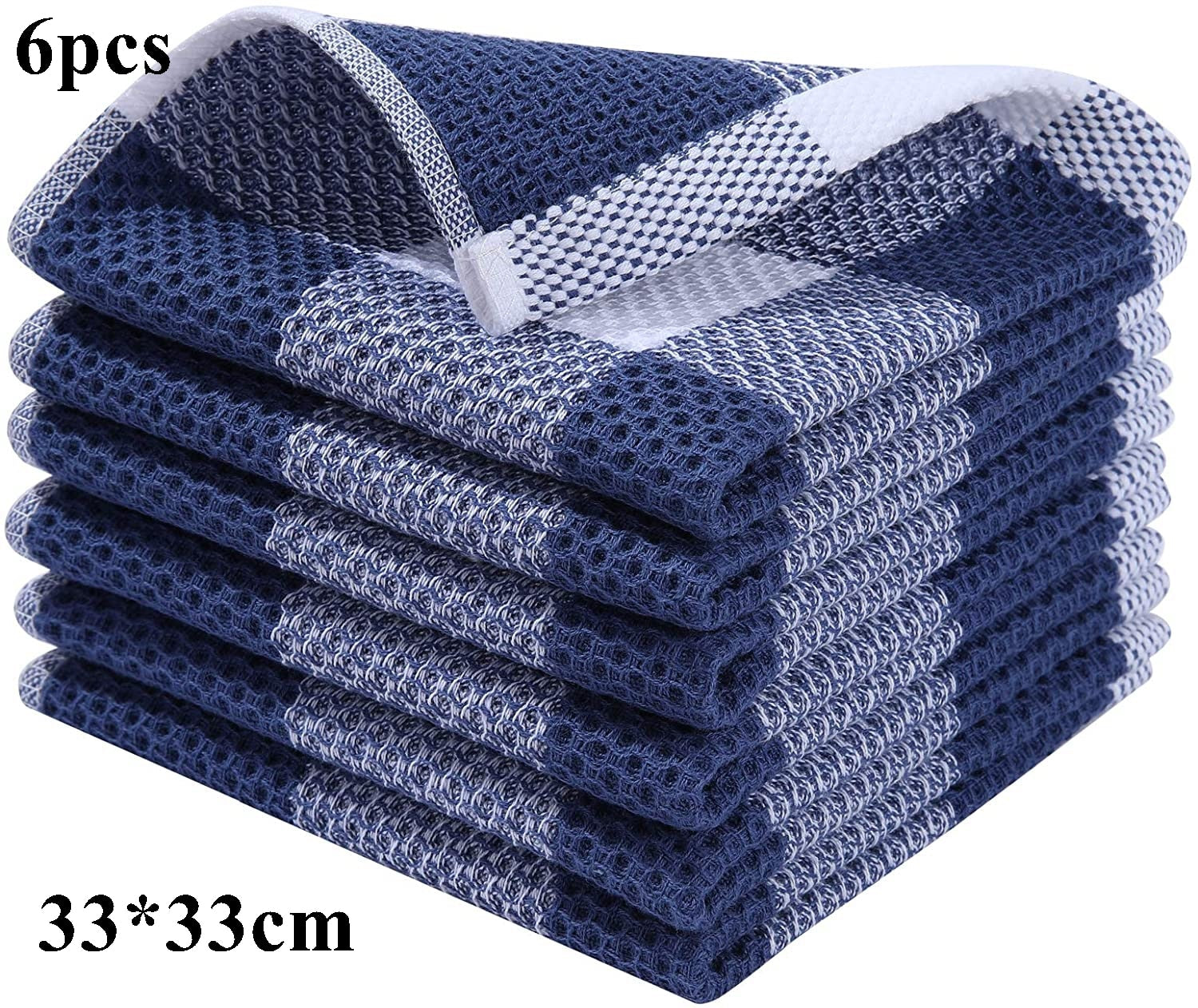 Paquete de 6 paños de cocina Absorción MÁX+