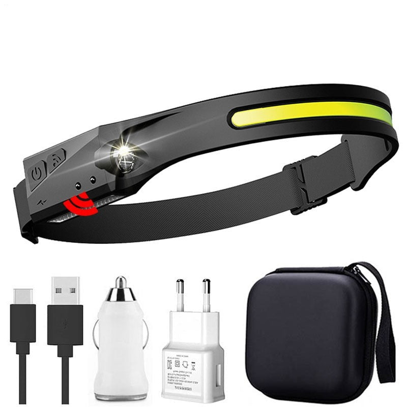 Lampe frontale induction PUISSANCE MAX - 6 en 1