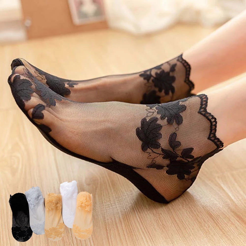 3 x Chaussettes transparentes pour Femmes
