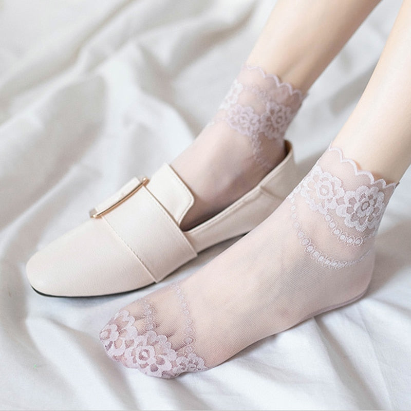 3 x Chaussettes transparentes pour Femmes