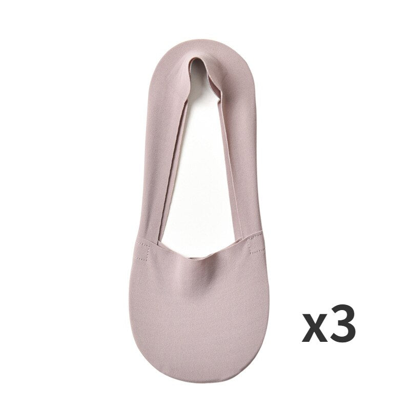 3x Calcetines antideslizantes de seda helada