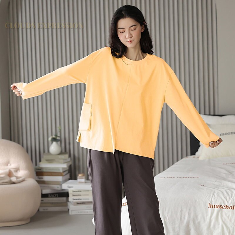 Pyjama femme ample en coton