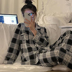 Pyjama à carreaux - Femme