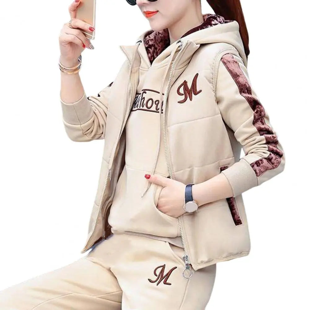 Women's 3-piece tracksuit with hoodie - Free shipping