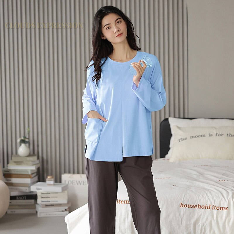 Pyjama femme ample en coton