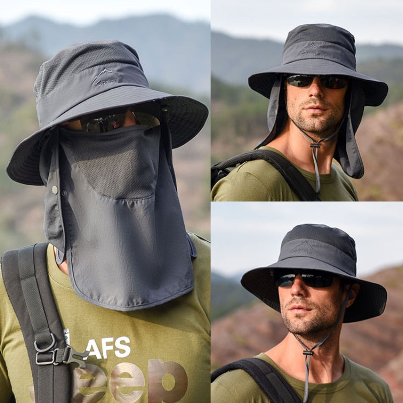Chapeau de randonnée Anti-UV - Protection intégrale