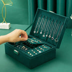 Boîte à bijoux sécurisée en velours