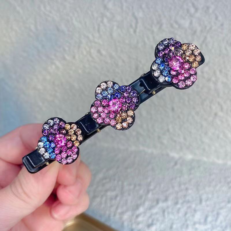 Pasador con tres flores de pinza