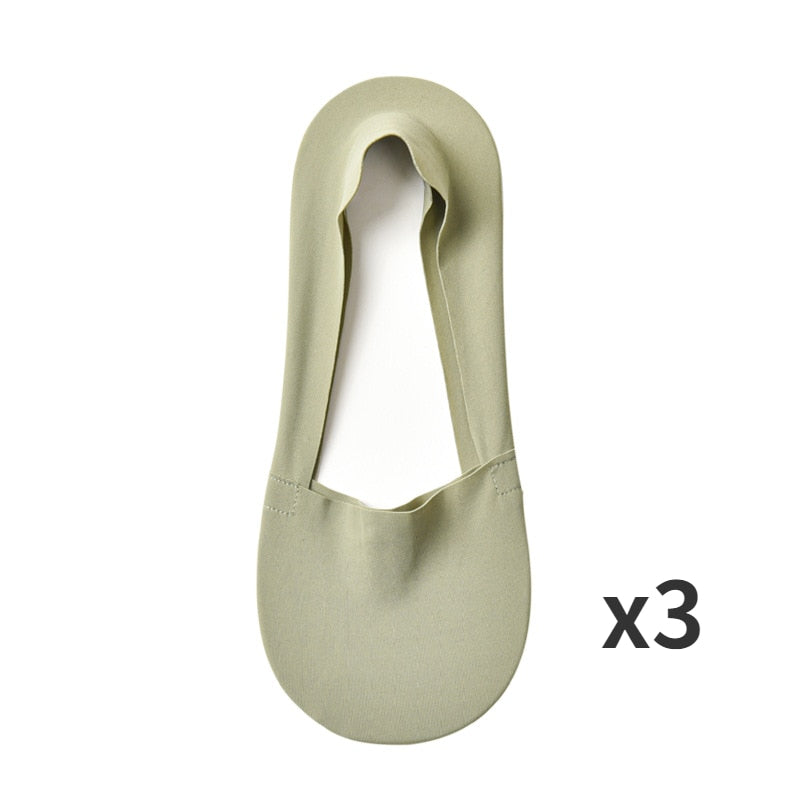3x Calcetines antideslizantes de seda helada