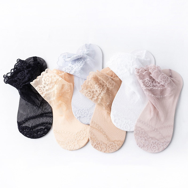 3 x Chaussettes transparentes pour Femmes