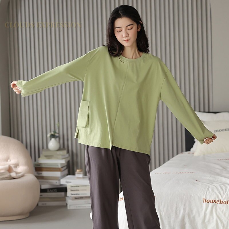 Pyjama femme ample en coton