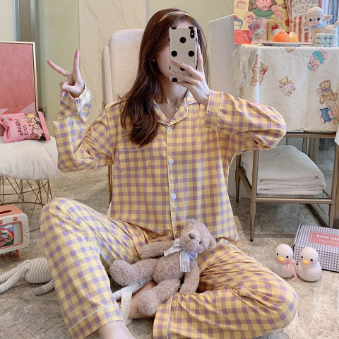 Pyjama à carreaux - Femme