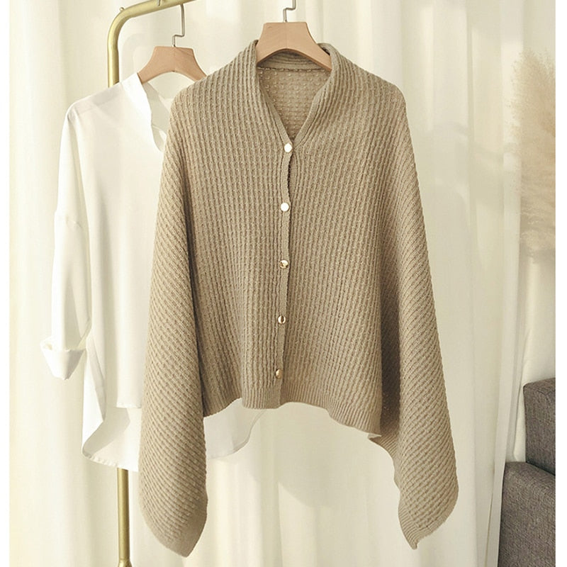 Châle tricoté pour Femme - 4 en 1