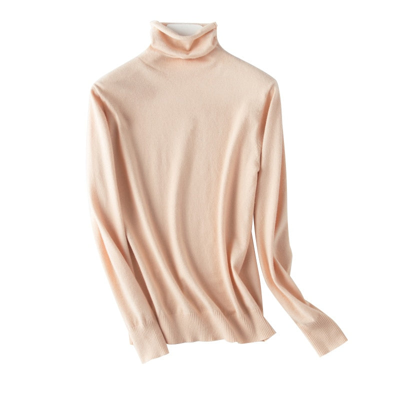 Cuello alto fino y atemporal