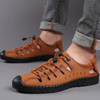 Sandales élégantes en cuir pour homme