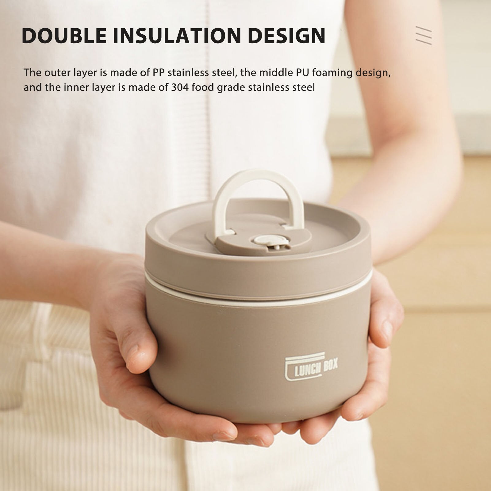 Lunch box 2 en 1 - Portable et Isotherme