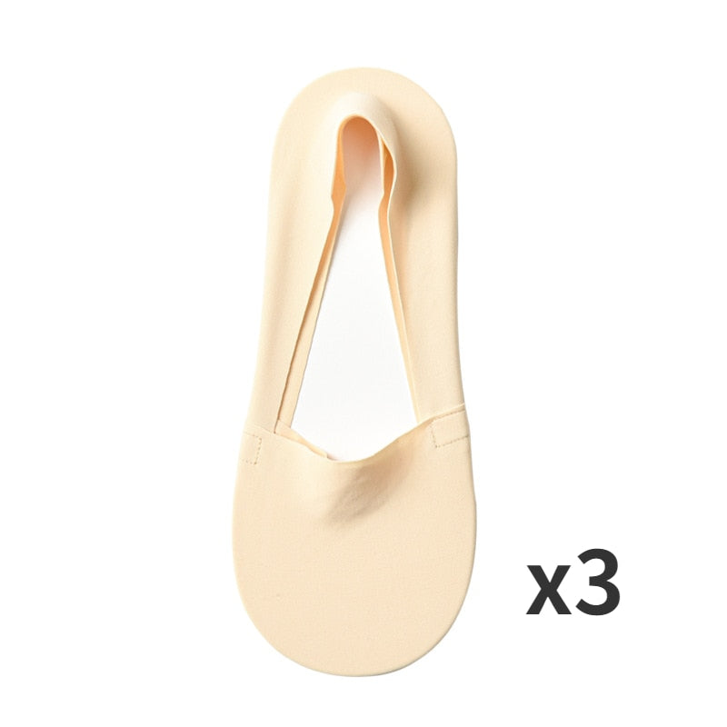 3x Calcetines antideslizantes de seda helada
