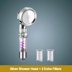 Turbocharged Filtered Shower Head 3 Modes