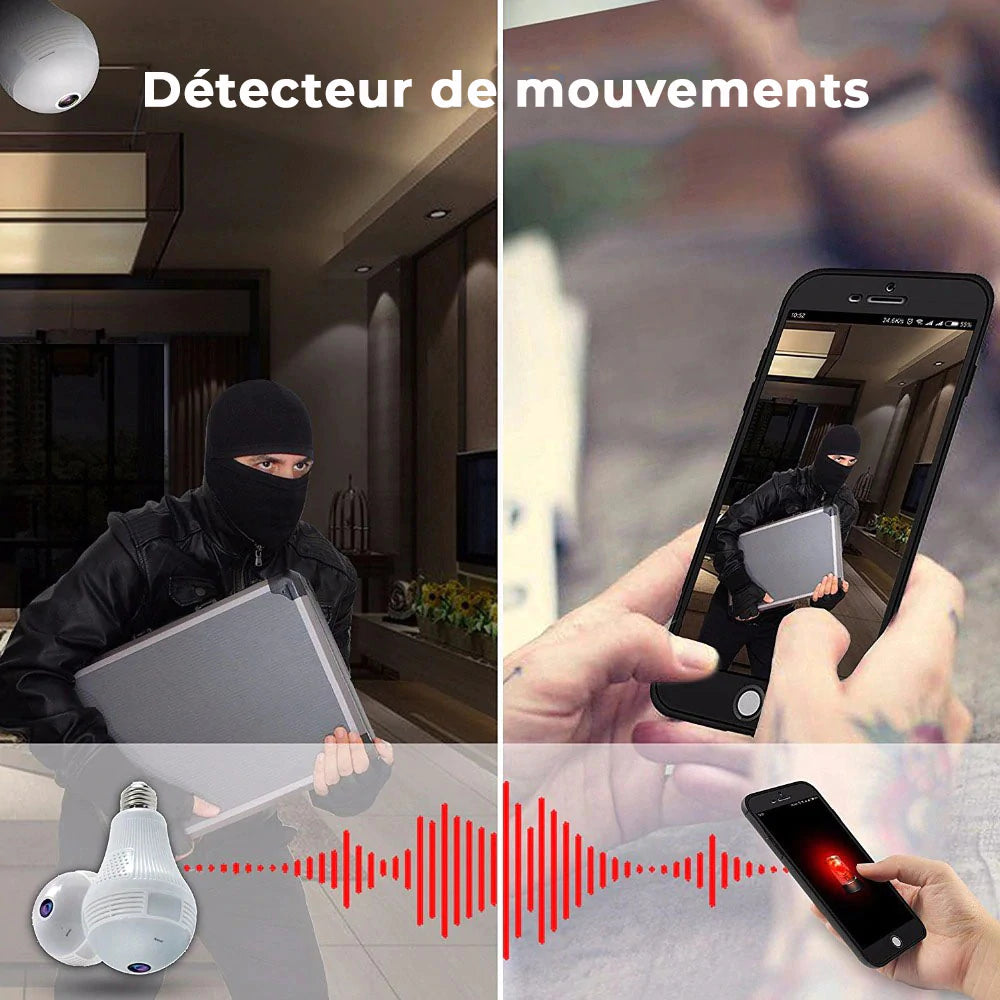 Ampoule caméra discrète