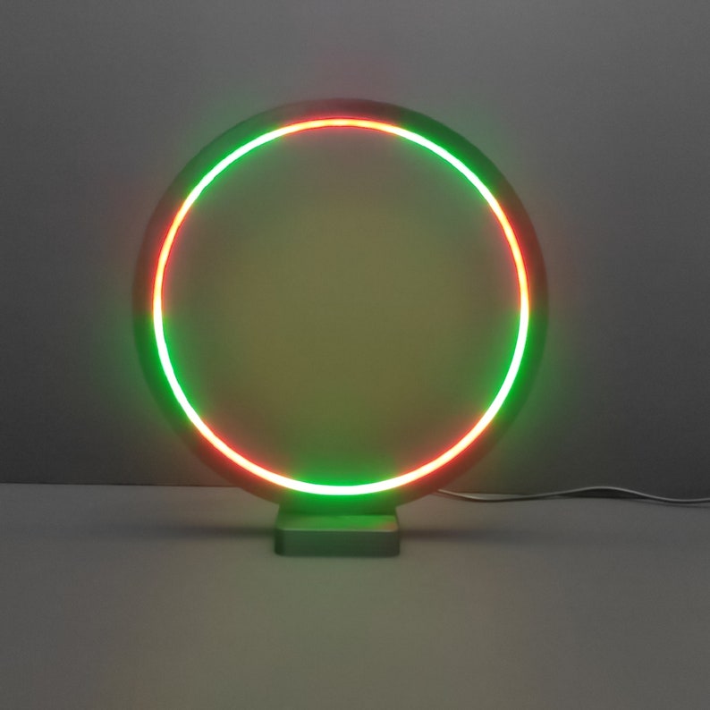 Lampe circulaire LED contrôlée par Bluetooth
