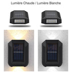 Lot de 4 Appliques Murales Solaires Imperméables