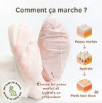 6 paires masques exfoliants pour pieds