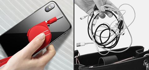 Câble de données rétractable 3 en 1